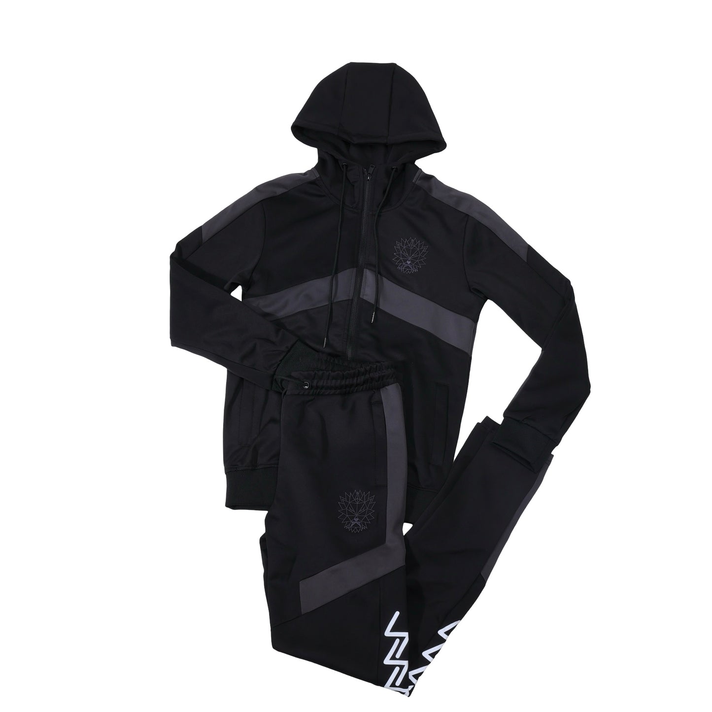 ZCR “LIGHTNING ROD” Tracksuit (Black/Charcoal)